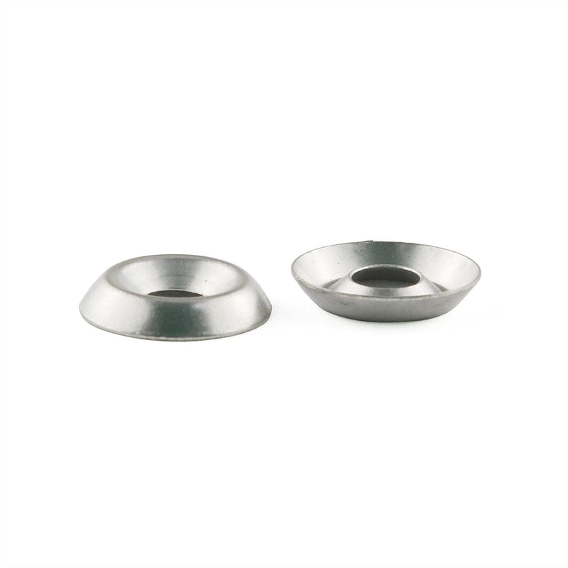 RLECS #8 Countersunk Washer 100PCS #8 304 Stainless Steel Countersunk Finish Cup Gasket Fasteners