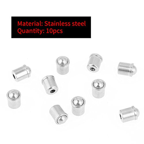 10Pcs Stainless Steel Spring Ball Plunger Push Fit Ball Spring Smooth Plunger 7×6mm