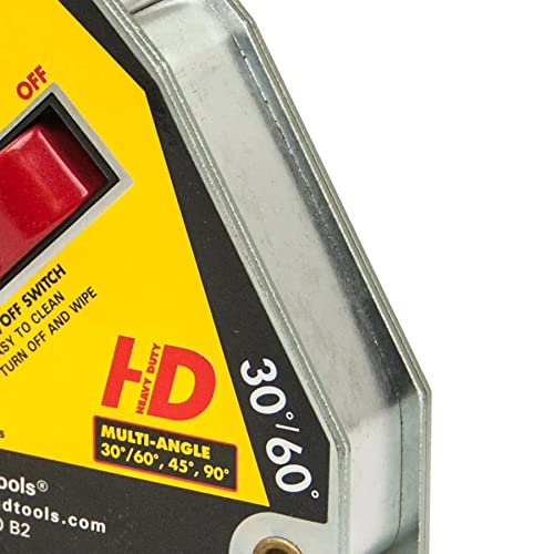 Strong Hand Tools MSA46-HD Adjust-O Heavy Duty Magnet Square, On/Off Switches, 65 lbs Pull Force, 4-3/8" Length, 3-3/4" Width, 1-1/8" Height