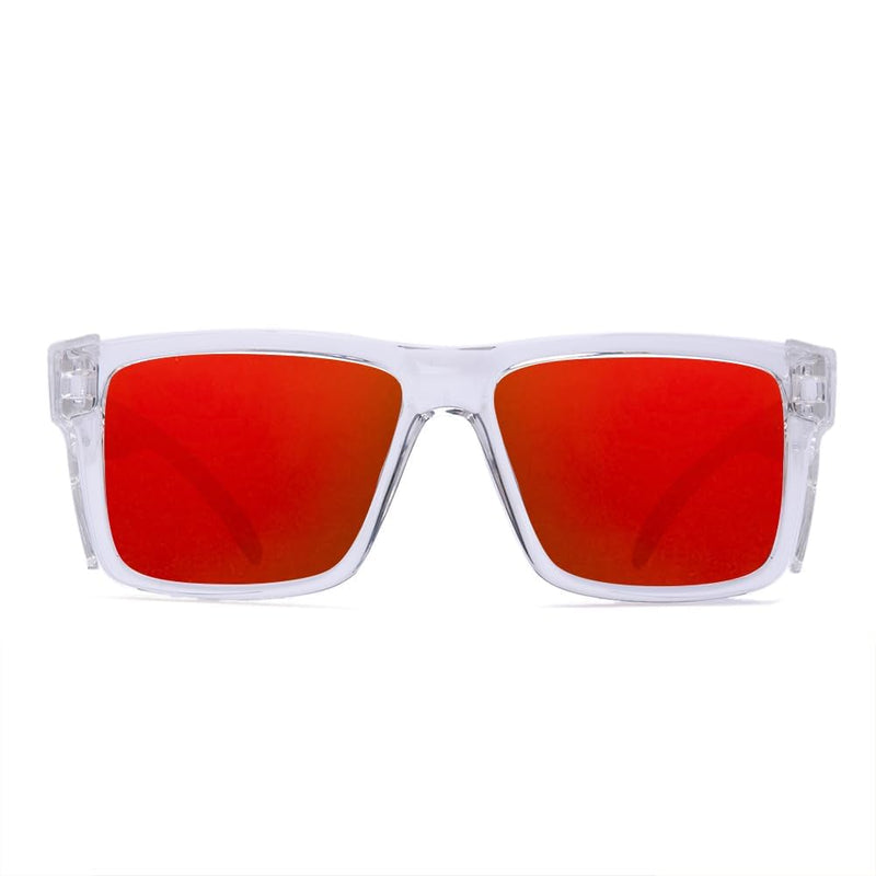 Polarized SafetyGlassesZ87 UV400 WorkSunglasses for men ConstructionCarpentryCyclingDIY&Light Industrial Use Clear Red Mirror