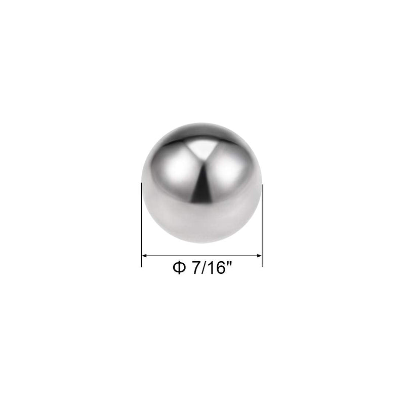 uxcell 7/16-inch Bearing Balls 304 Stainless Steel G100 Precision Balls 20pcs 7/16"