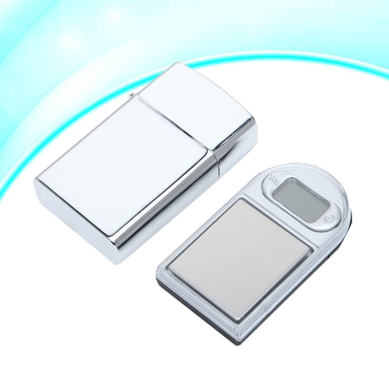 IMIKEYA Mini Digital Jewelry Scale 100G 0.01G Precision Portable Pocket Electronic Scale Lighter Shape Compact for Jewelry Medicine Coins As Shown Size 2