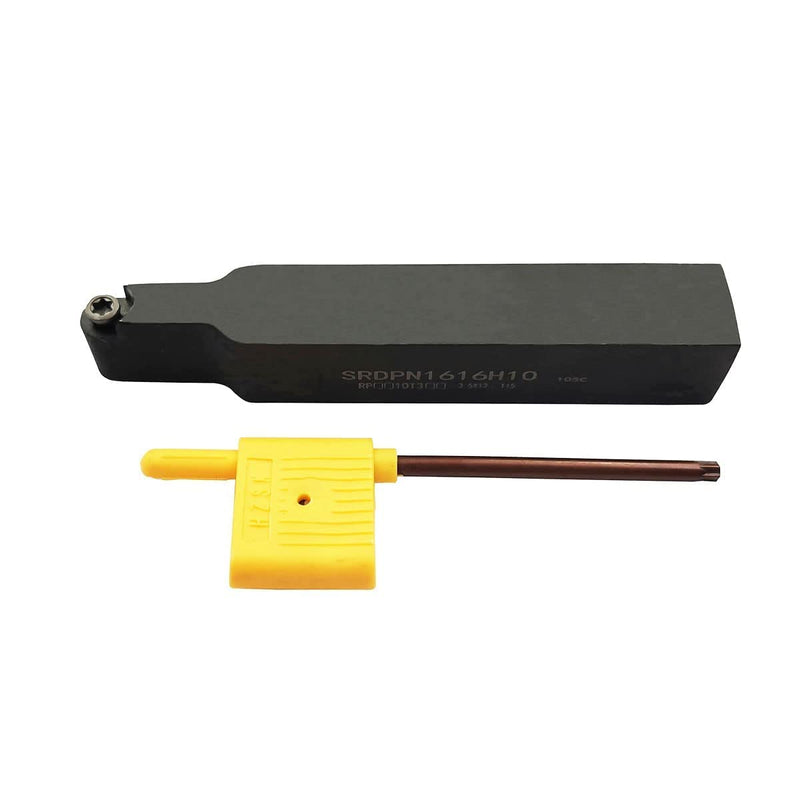 11pcs RPMT10T3 MOE R5 Indexable Carbide Milling Inserts Blade Milling Cutter with 5/8"/16mm SRDPN1616H10 Indexable Carbide Milling Tool Holder Metal Lathe Cutting Tools
