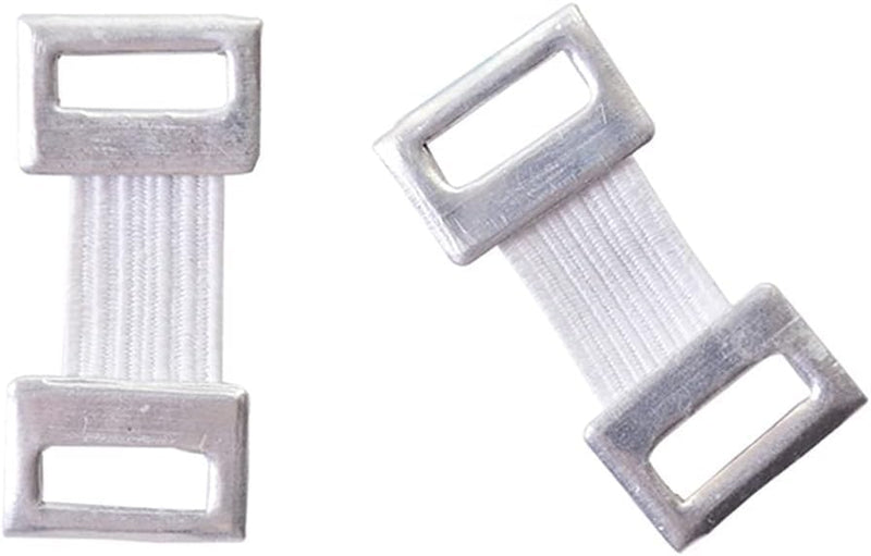 10 Pcs White/Coffee Bandage Wrap Stretch Metal Clips Fixation Clamps Hooks Kit for Sport Replacement Elastic Bandage Wrap Clips Bandaging Supplies