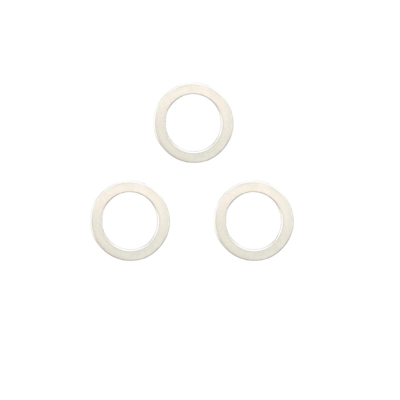 M15x21mm Steel Shim Set 48pcs – Large Diameter Precision Washers 0.1/0.2/0.3/0.5mm for Shaft Spacing, Heavy Equipment, Compatible with M15 Metric Bolts
