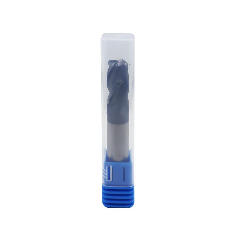 1/2in Solid Carbide Corner Radius End Mill,30 Degree Helix-0.125inCorner Radius, 4 Flutes,AlTiN Coated Bits Tool for Medium Hardness Steel, Brass, Iron 1/2in 0.125"