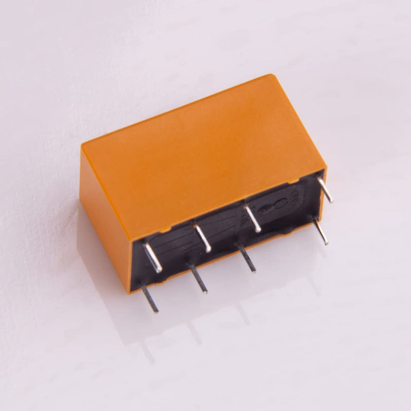 12Pcs DPDT Relay 24V Coil 8 Pin 2NO 2NC Mini PCB Power Relays HK19F-24V
