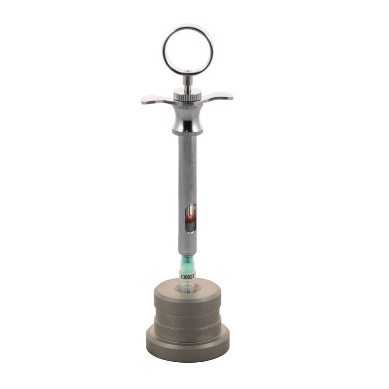 Easyinsmile Needle Station for Dental Aspiring Syringe Stainless Steel Stand Holder Base