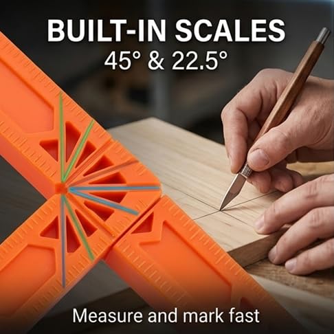FTVOGUE 10Pcs 90 Degree Right‑Angle Auxiliary Positioner Engineering Plastics Angle Ruler Holder Woodworking Tool Positioning for Woodworking,