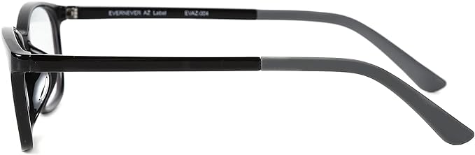 EVERNEVER AZ Label EVAZ-004C1-NS-L Glasses, Prescription Glasses, Prescription Glasses, Prescription Glasses, Myopia, Myopia, Astigmatism, Men's, Black (Regular to Slightly Larger Size), Black - NewNest Australia