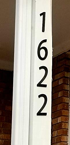 6 Inch House Home Address Street Numbers for Outdoor Indoor Exterior Building Apartment Yard Black Plastic, UV Resistant Number 0-9 Letter A-G (9) 9