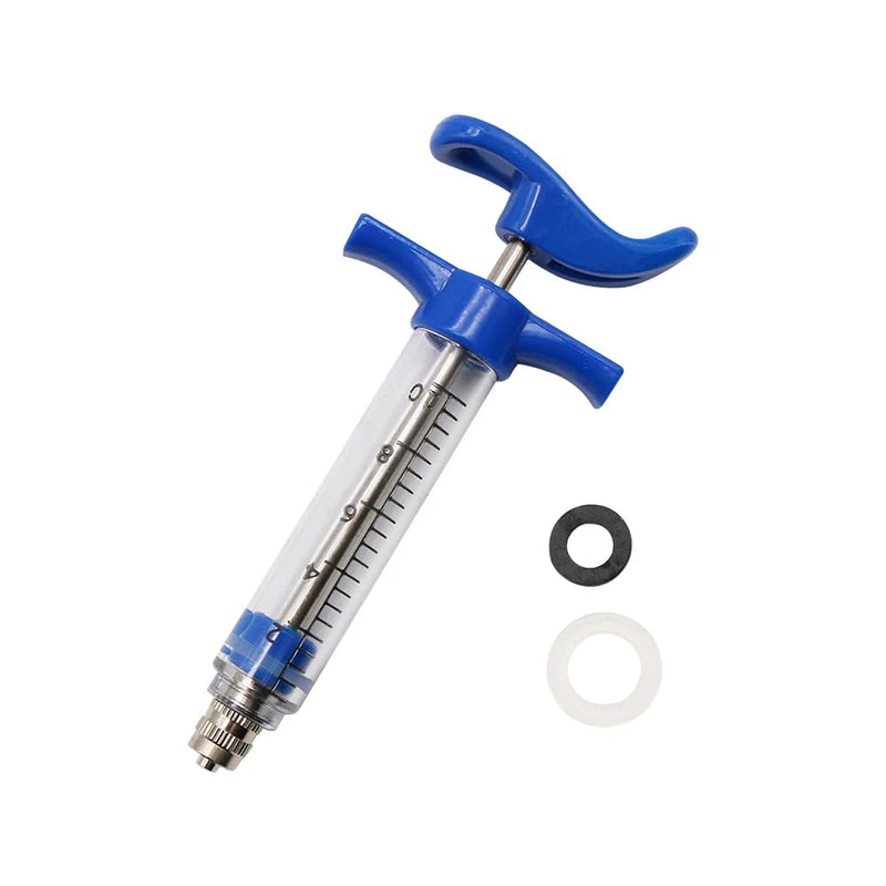 Reuseable Young Birds Baby Feeding Syringe Feeding Milk for Young Birds or Feeding Medicine for Sick Birds Plastic and Perspex Material (10ml and 3pcs Hose,Blue) blue 10ml and 3pcs Hose