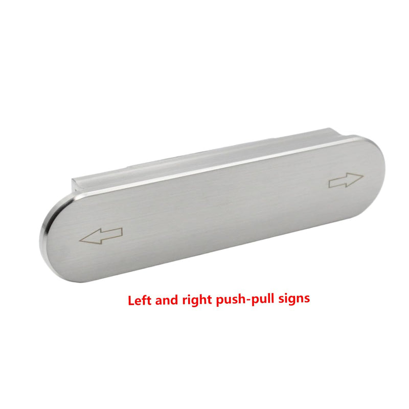Door Lock Indicator,Bathroom Toilet Door Lock，Public Toilet Left and Right Push Lock withThe Vacant (Green) / Engaged (red) Indicator（Silver ）