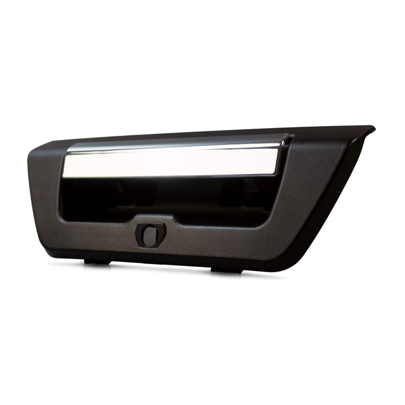 KarParts360 for Ford F-150 Tailgate Handle 2015 2016 2017 | Power Locking | w/Camera Hole | Textured Black Bezel w/Chrome Lever | Plastic | FL3Z9943400AA