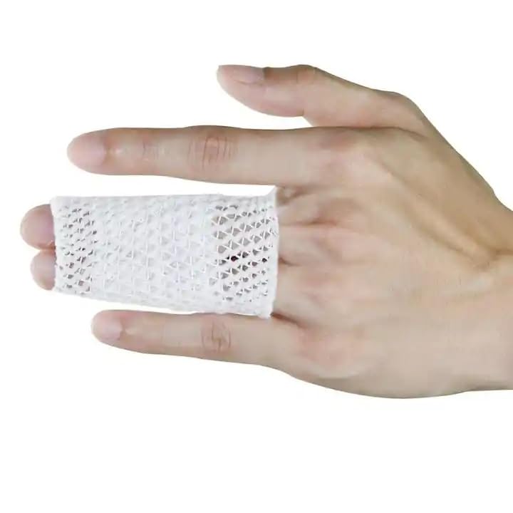 Tubular Bandage Wound Dressing Elastic Mesh Net, Tubular Stretch Elastic Gauze Bandage Retainer for Fingers, Toes, 10 Yards (Size 1) Size 1 for Fingers, Toes