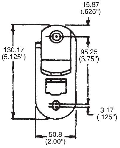 Trailer Door & Ramp Locking Hasp -3.75" Mounting- Cam Lock Latch Keeper -Zinc- Made in The USA 3.75" Center to Center Mounting