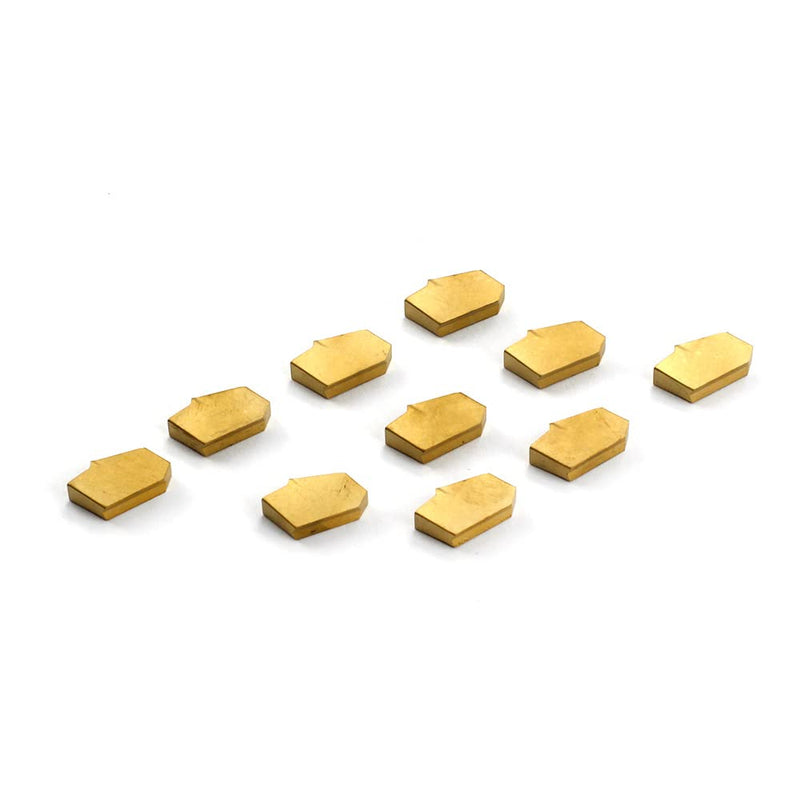 OSCARBIDE 10Pcs Carbide Grooving Inserts GTN-4 QC1404 for Lathe Cut-Off | Multilayer Coated | For Steel & Stainless Steel Grooving | Wear-Resistant & Durable | Precision Ground | Long Service Life