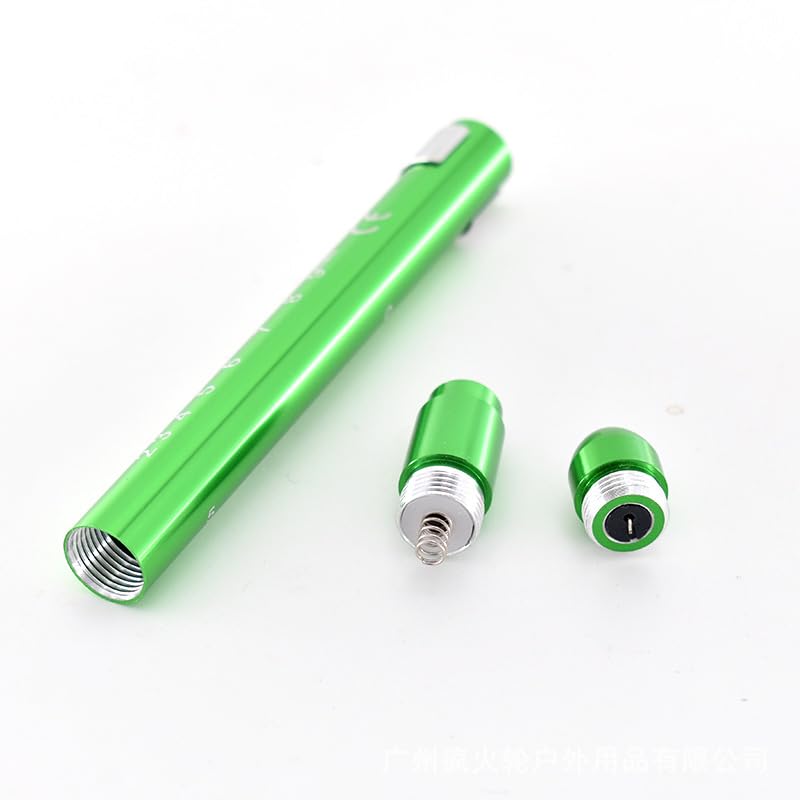 Green Pen Light with Pupil Gauge LED Penlight for Nurses Doctors, Reusable Medical Penlight for Nursing Students Doctors Medical Pen Lights Diagnostics and Screening Professional Medical Supplies