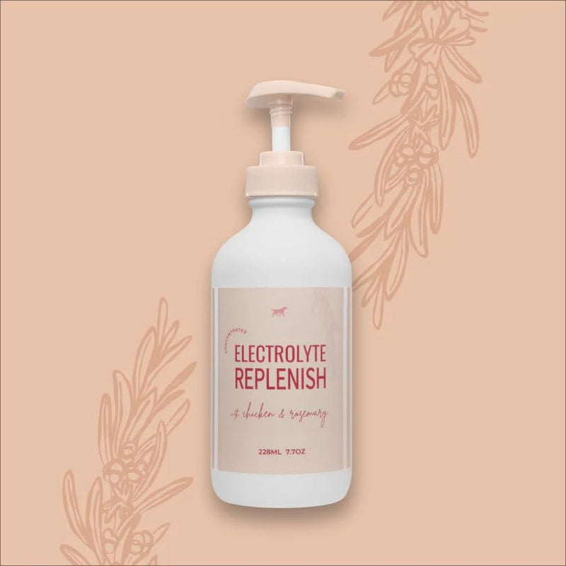 Lanana Creek Farms® Electrolyte Replenish 7.7 oz Glass Bottle with Pump | Vet-Formulated Hydration Booster | Restore Balance and Promote Recovery | Made in the USA 7.7 Ounce