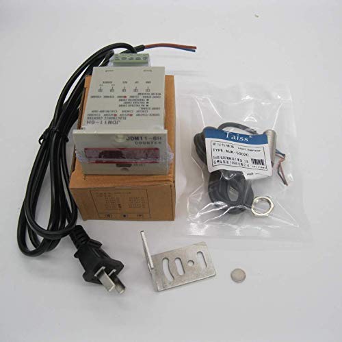 TWTADE/ 110-220VAC LED Auto Display Digital Counter 0-999999 6 Digits + Hall Proximity Sensor Switch Distance 10CM NPN NO + Holder US-JSQ+GD+CT 10mm