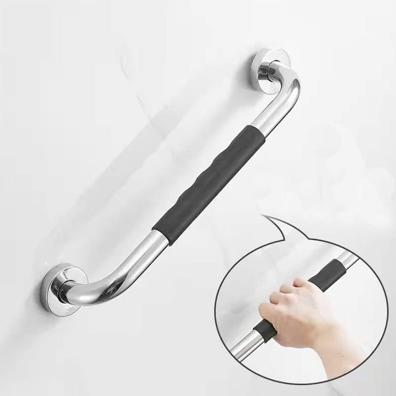 24 Inch Anti Slip Shower Grab Bar Handle, Hoopever Stainless Steel Chrome Bathroom Balance Bar, Safety Hand Rail Support, Handicap Elderly Injury Senior Assist Bath Handle, 1.25 Inch Diameter