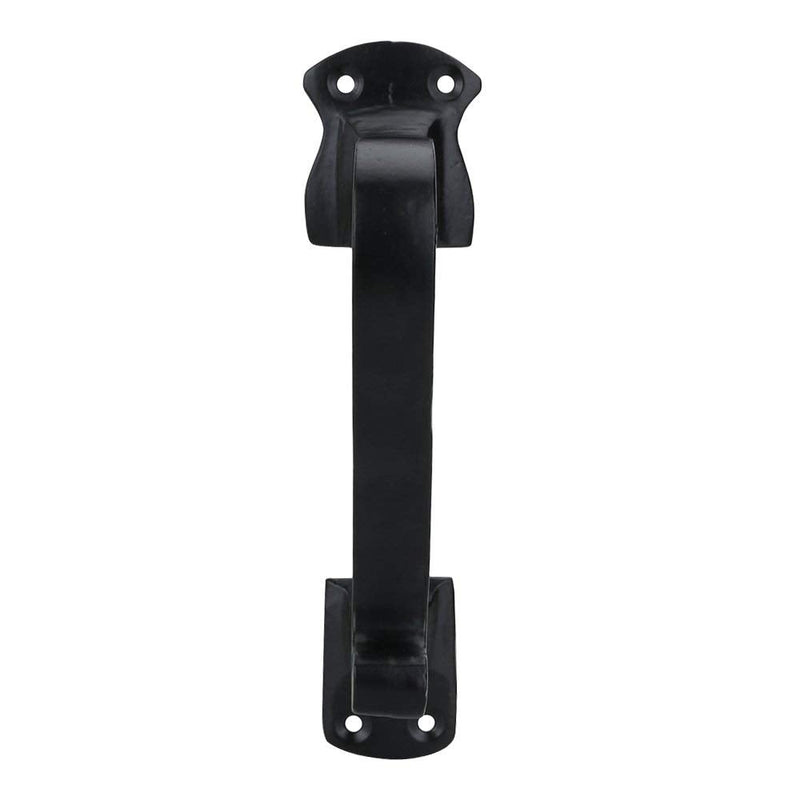 A29 Set of 2 Door Handle Pull, Heavy Duty Long Door Pulls for Kitchen Cabinets, Cabinet Pulls, Closet Pulls, Cast Iron Black Powder Coat Finish Gate Handles