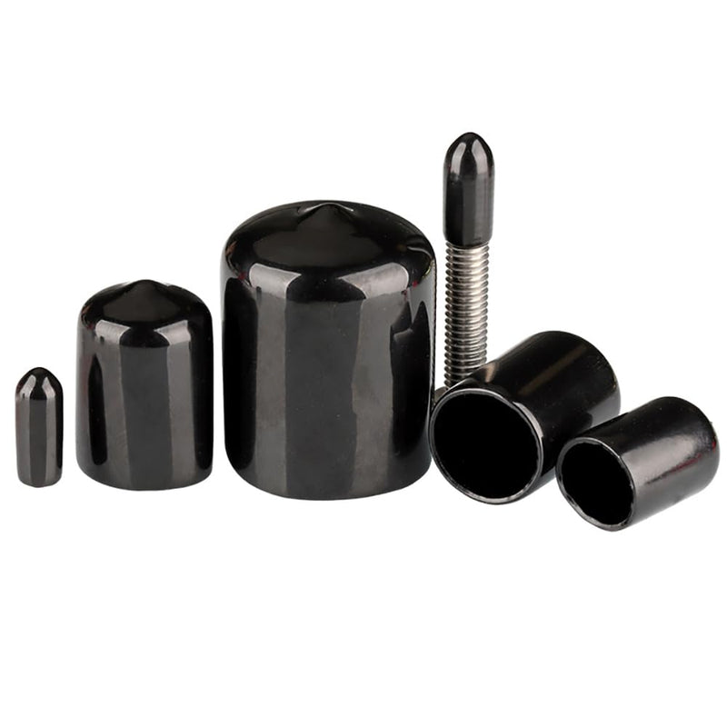 Rubber End Caps, 5/8" Vinyl End Caps Bolt Screw Covers Thread Protectors, Round Flexible Rubber Screw Covers Bolt Caps 20 Pack 5/8"