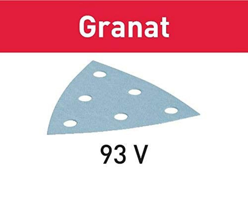 Festool 497396 Granat P180 Grit RO 90 (93mm) Delta Abrasive Sanding Sheets, 100-Pack 100.0