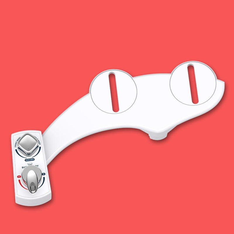 BUTT BUDDY Spa - Bidet Toilet Seat Attachment & Fresh Water Sprayer (Cool & Warm Temperature Control | Easy Setup, Universal Fit, Non-Electric | Dual-Nozzle Cleaning, Adjustable Pressure, Female Wash) 1