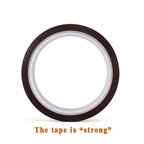 EQUTY BAYMERS 2 Rolls 20mm X 33m 108ft Heat Vinyl Press Tape,Heat Resistant Sublimation Tape for Heat Transfer,Adhesive Transfer Tape for Electronics Masking,Soldering, Protecting Circuit Board 20MM 2ROLLS