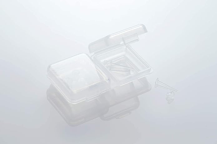 WONDERWORKS Remain Medical Resin Earrings, Metal-allergy Safe, Transparent (Set of 2) - NewNest Australia