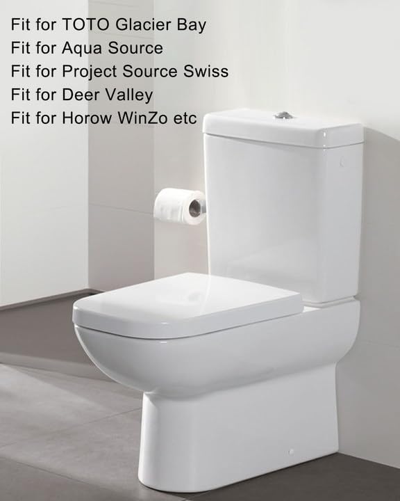 2-Inch Toilet Flush Valves, Dual Flush Valve Toilet Repair Kit Compatible with Two Piece Toilets Top Push Button Valve, 8" Height 2-Piece Toilet 8" Height