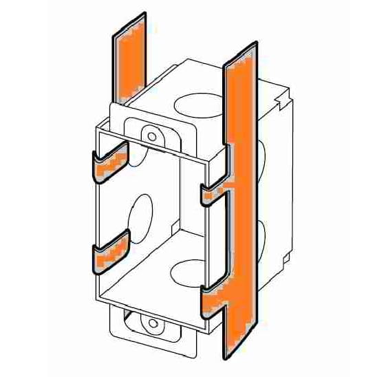 4Pcs Switch Box Support, Electrical Box Mounting Straps, Accessories for Use with Boxes with Plaster Ears 4