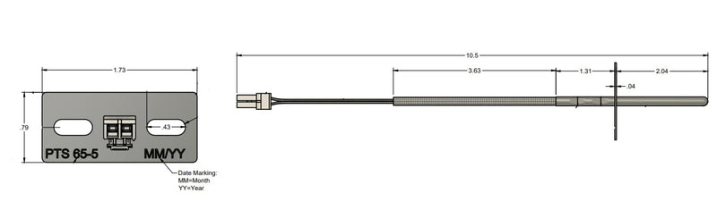 Replacement for Bosch 00627375-12 Month Warranty - Gas Range Oven Temperature Sensor Probe