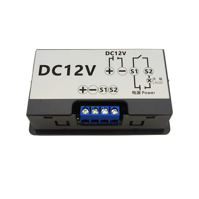Programmable Cycle Timer Switch Timer Delay Relay LED Digital Display Timing Module (1Piece, DC12V) Small 12