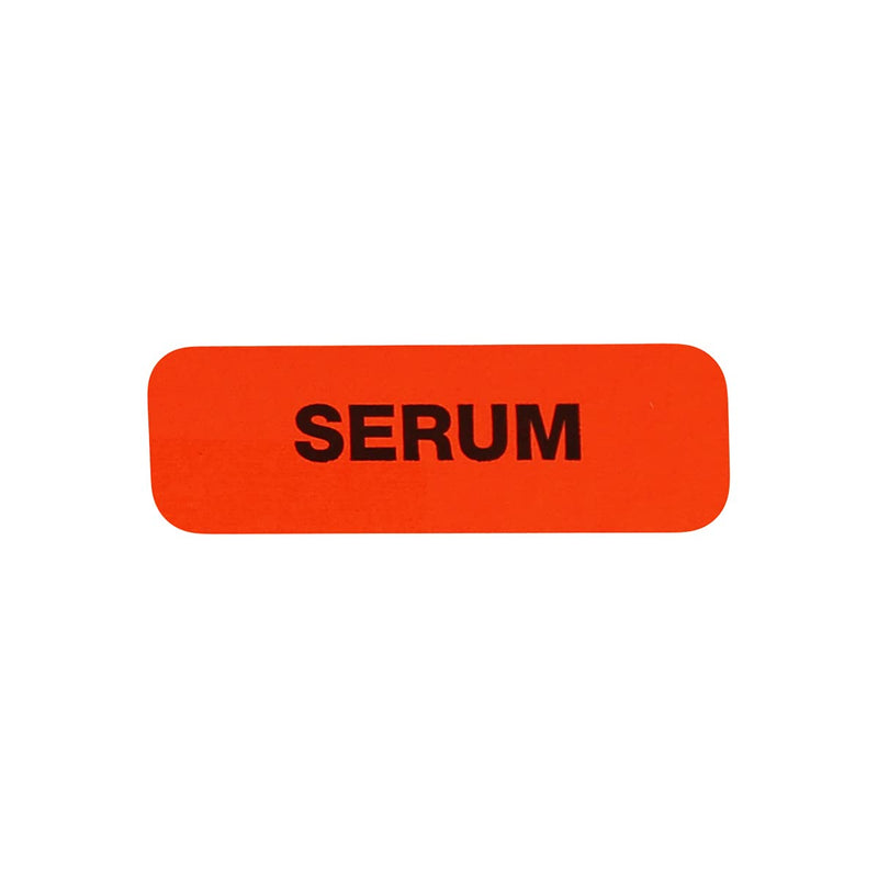 Serum Medical Healthcare Labels 0.5 x 1.5 Inch 500 Total Stickers