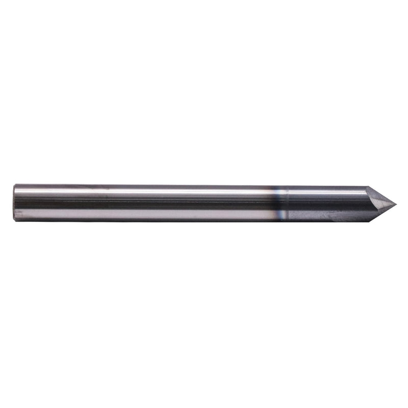 2 Flute 90° Solid Carbide Chamfer End Mill Set(5Pcs, 1/4"), AlTiN Coated | 90° Chamfer Angle, 1/4" Shank 2-1/2" OAL, Single End, V Groove Router Bit, for Milling Alloy Steel, Carbon Steel, Cast Iron 1/4 in 5