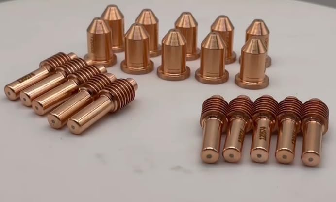 10Pcs 120574 Electrode and 10Pcs 120606 Nozzle for Hypertherm PMX 600 800 900 Plasma Consumables 120574-120606