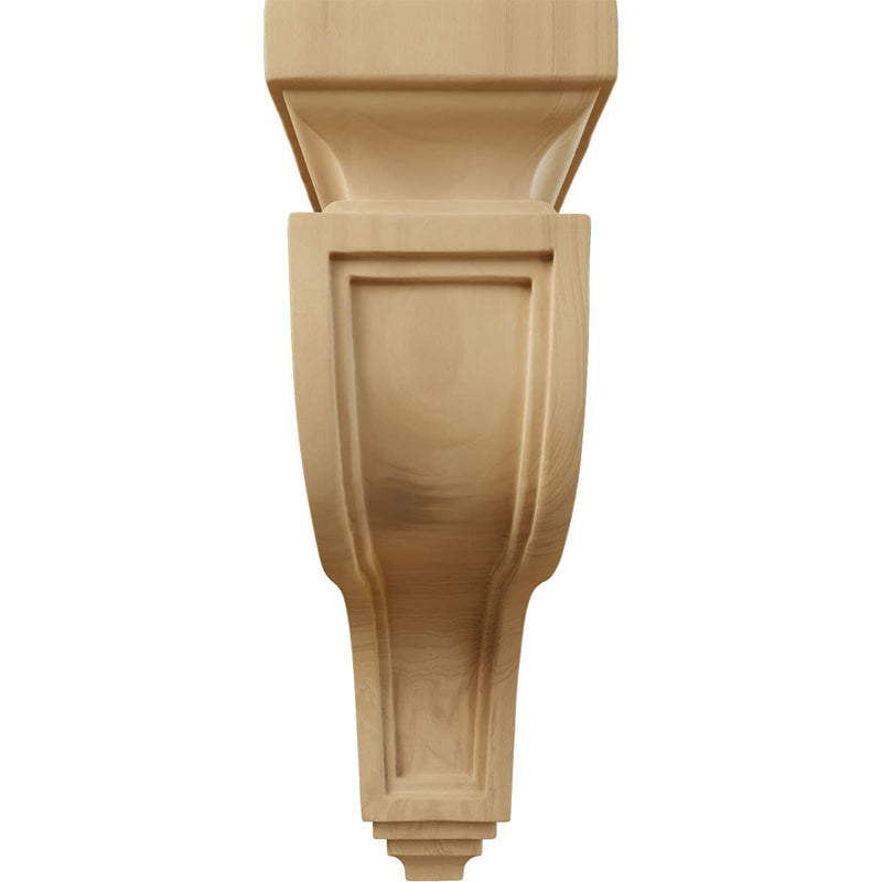 Ekena Millwork COR03X07X11HACH Hollow Back Wood Corbels, 3 1/2"W x 7 1/4"D x 11"H, Cherry