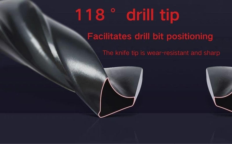 Morse Taper Shank, high-Speed Steel M2, Tapered Shank Twist Drill, Black Oxide-Treated Drill bit (3/4) 3/4 in