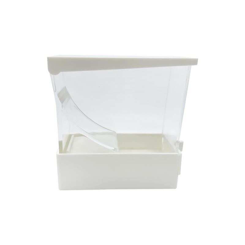 Dental Cotton Roll Dispenser, YOUYA DENTAL Professional Press on Plastic Cotton Roll Holder Organizer for Home Dental Pharmacy Dentist Cotton Roll Storage Box with Nonslip Base for Dental Lab Press White