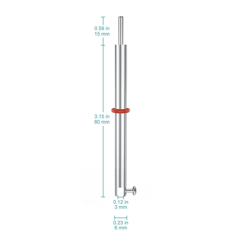 stonylab 304 All-Stainless Steel Electrode Holder, 0.1-3mm Clampable Thickness, GDMS Tested for Electrochemistry