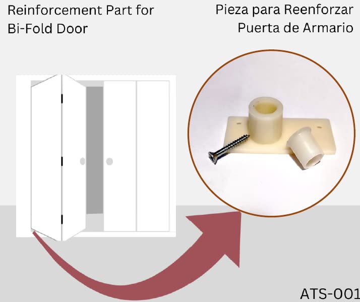 Bi-Fold Door Repair Kit - Adaptable Pivot and Bi-Fold Door Bushing for 3/8 inch to 7/16 inch - ATS Hardware