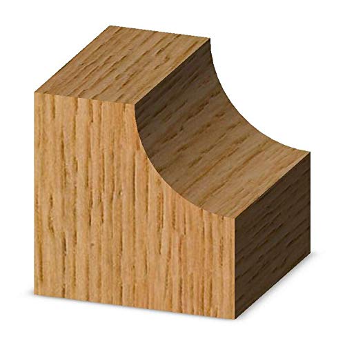 Whiteside Router Bits 1802 Cove Bit with 1/2-Inch Radius 1-1/2-Inch Large Diameter and 5/8-Inch Cutting Length