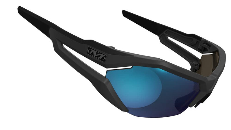 Mechanix Wear: Vision Type-V Safety Glasses with Advanced Anti Fog, Scratch Resistant, Half Framed Protective Eyewear, Lightweight Glasses with Adjustable Arms and Nose (Blue Mirror Lens) Blue Mirror Lens