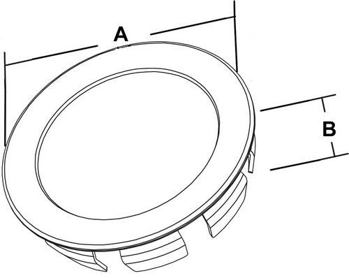 Morris 21804 Snap-in Blanks, Steel, 1-1/2"