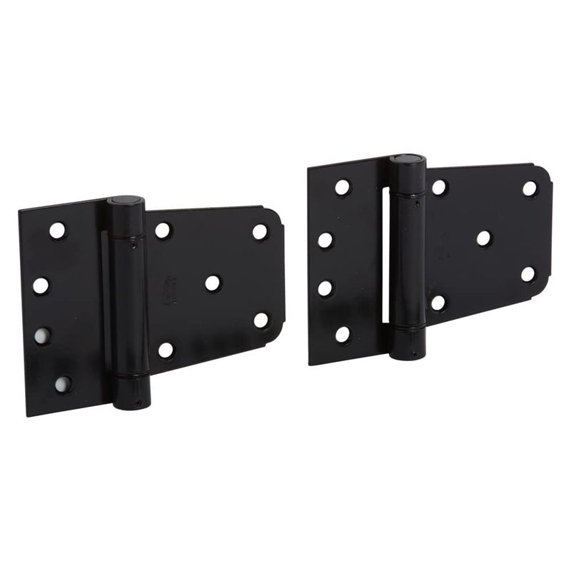 National Hardware N342-592 V279 Extra Heavy Auto-Close Gate Hinge Set in Black