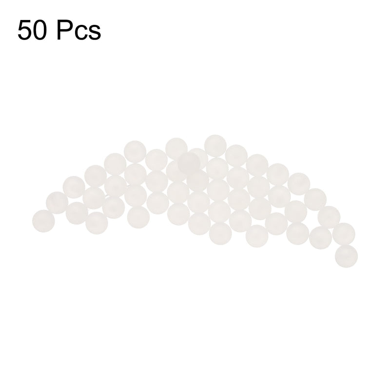 uxcell 50pcs PP Plastic Bearing Balls 3/16" 4.763mm Solid Plastic Balls, G1 Precision Mini Balls 3/16"