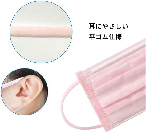 Bihou Mask Safe Made in Japan, Disposable Non-woven Masks with Flat Rubber that Does Not Hurt Ears, Soft Inner Fabric for Elementary School Students, Pack of 30 - NewNest Australia
