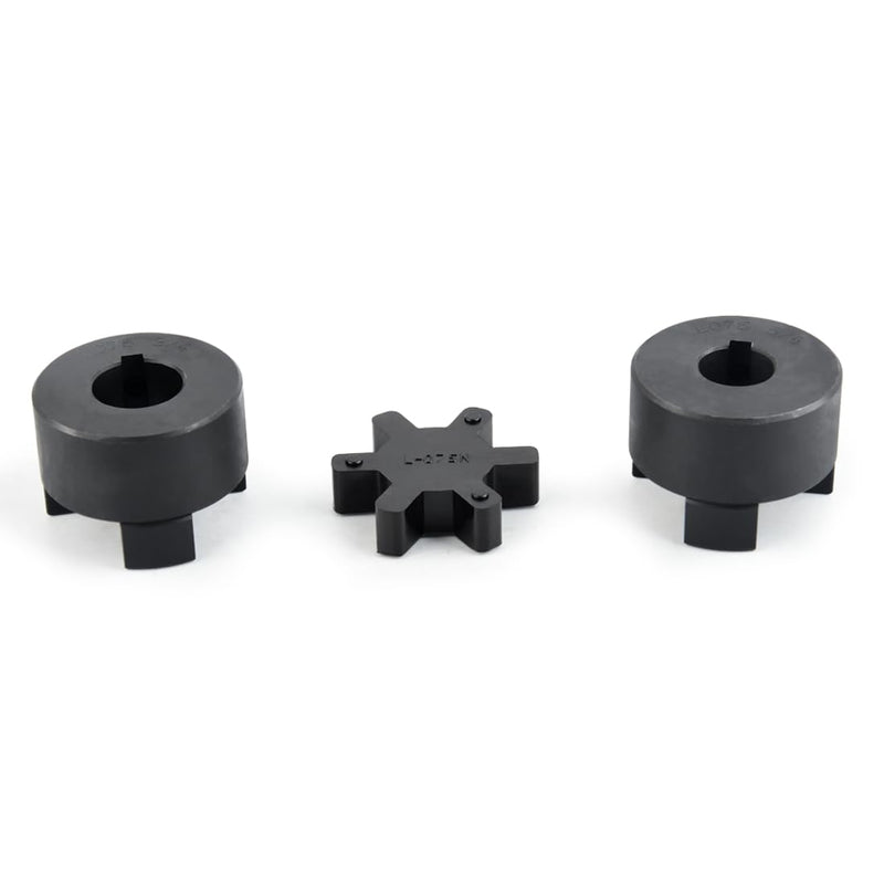 5/8" to 3/4" L075 Flexible 3-Piece L-Jaw Coupling Coupler Set & Rubber Spider for Log Wood Splitter Hybrid Equipment